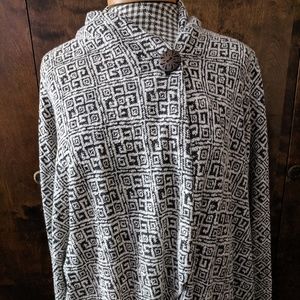 Bobeau Wrap Top With Sleeves